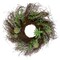 Northlight Eucalyptus and Succulents Artificial Twig Wreath - 22-Inch
